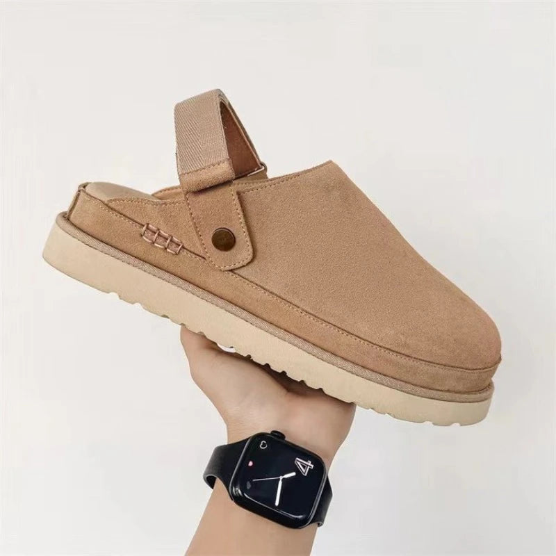 Suede Platform Clogs